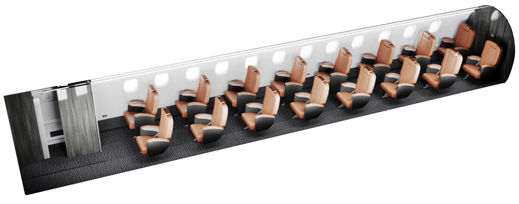 Semi-Private VIP Layout for ERJ 135