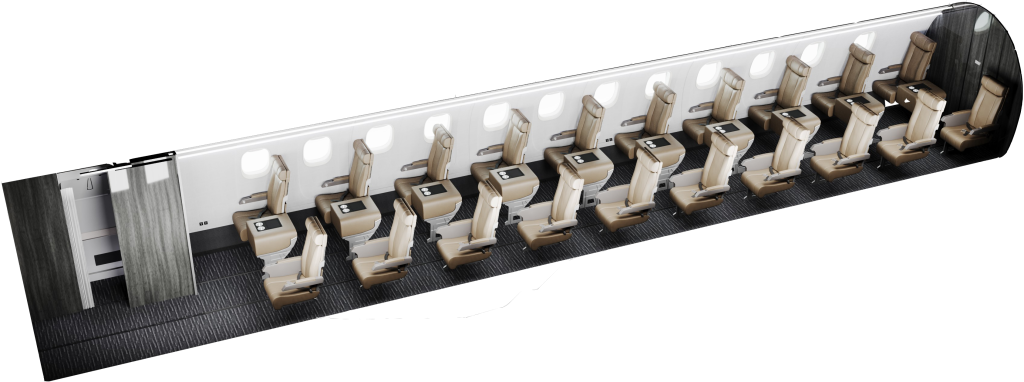 Space Jet Layout for ERJ 135
