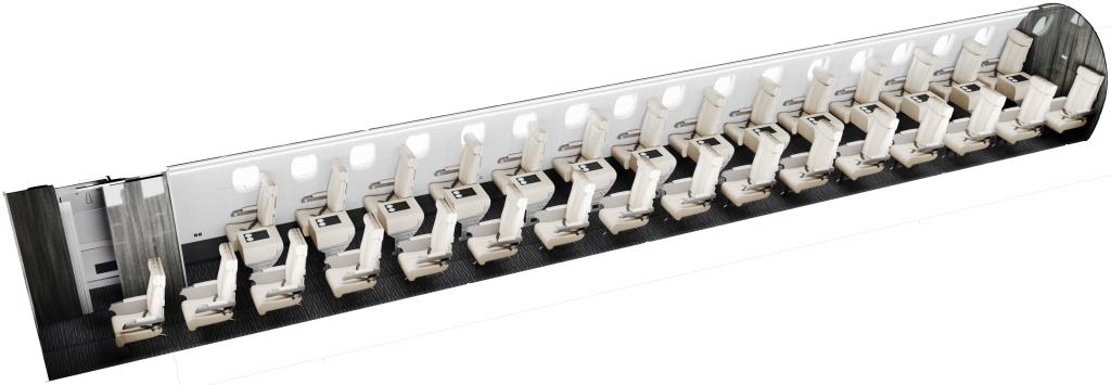 Space Jet Layout for ERJ 145
